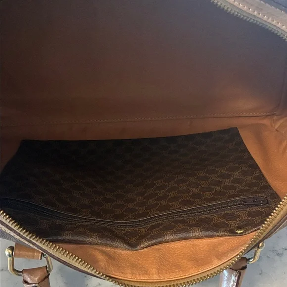 Pre-Loved Céline Vintage Macadam Boston Bag - Picture 5 of 7